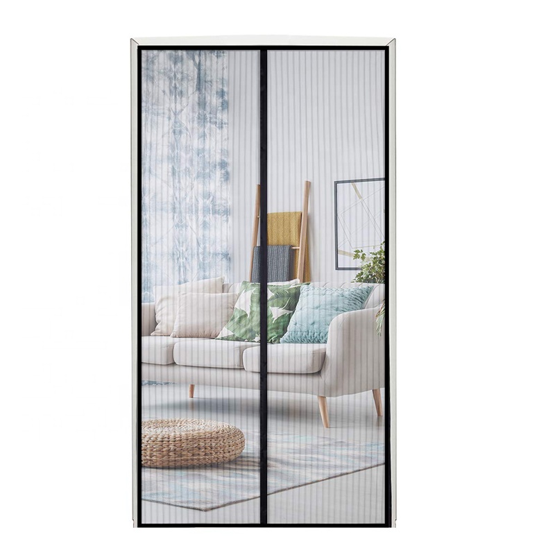 2020 New Design Magnetic Door Screen Curtain Fly Mosquito Net Door 1 buyer Black