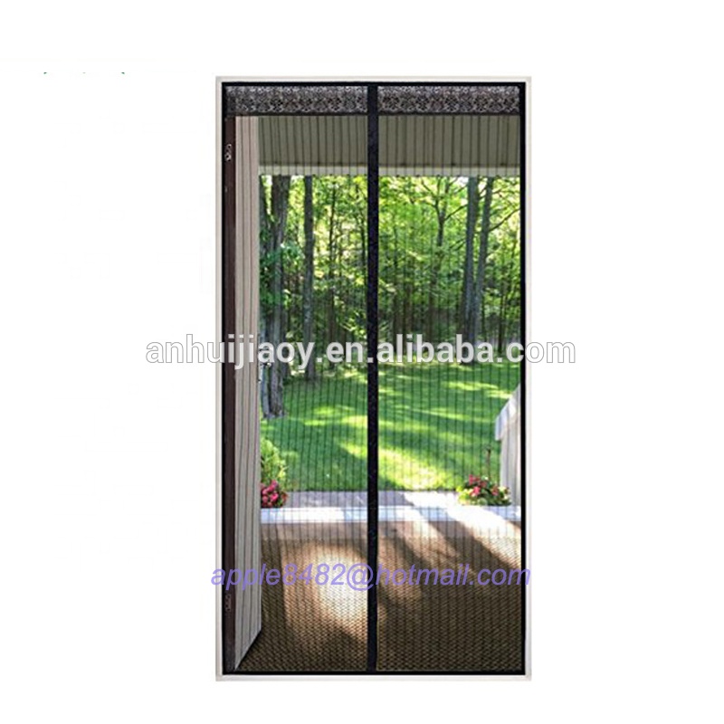 2020 New Design Magnetic Door Screen Curtain Fly Mosquito Net Door 1 buyer Black